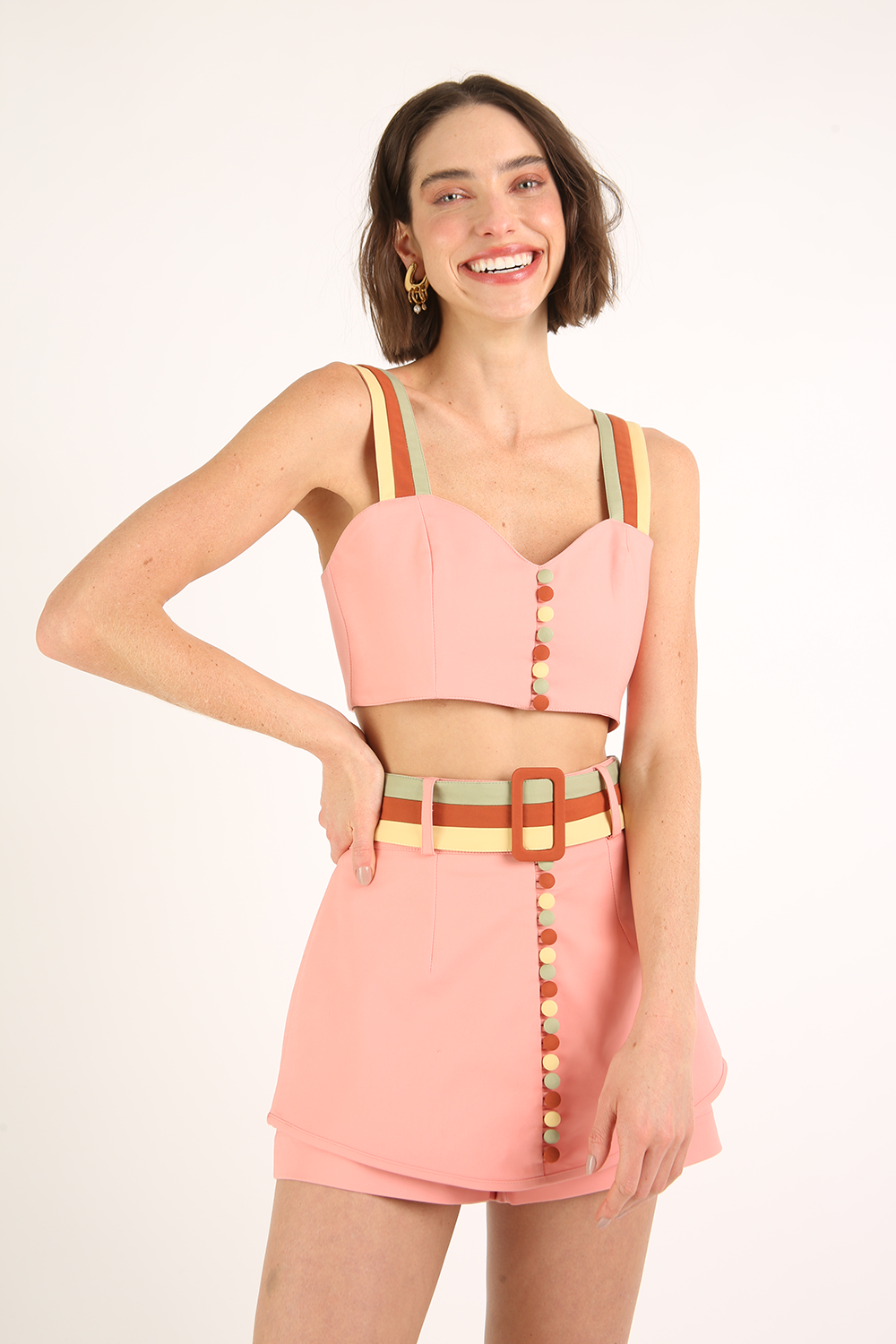 FRAMED COLORFUL TOP