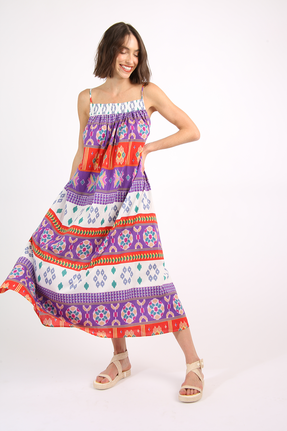VESTIDO MIDI EGYPT ALL MOST VINTAGE