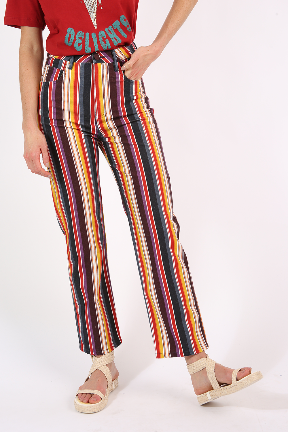 ALLMOST VINTAGE STRIPES JEANS