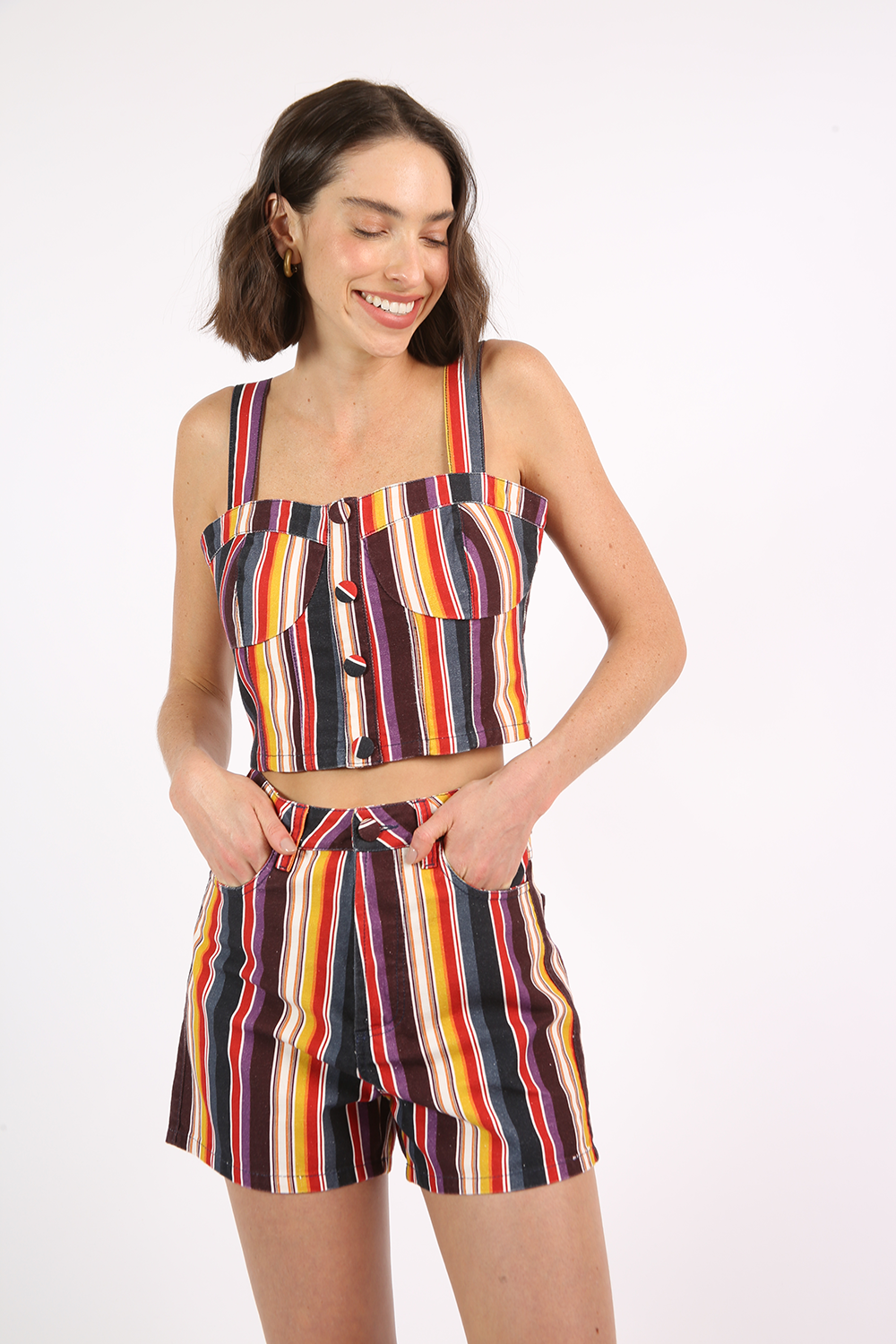 TOP JEANS STRIPES ALL MOST VINTAGE