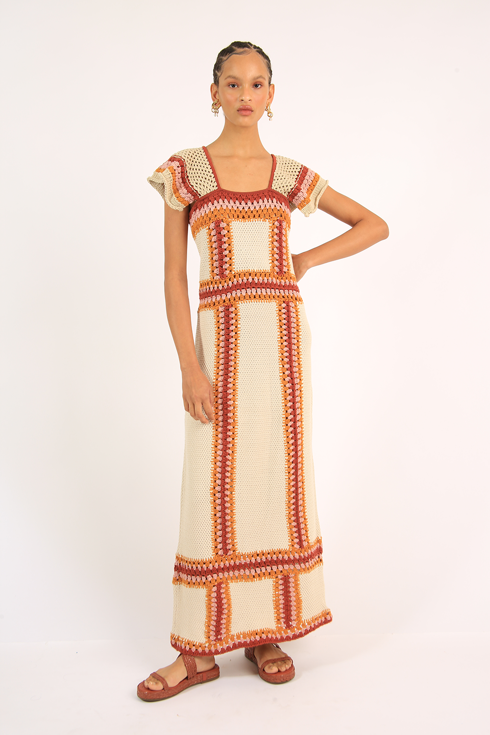 ALLMOST VINTAGE CROCHET LINE DRESS