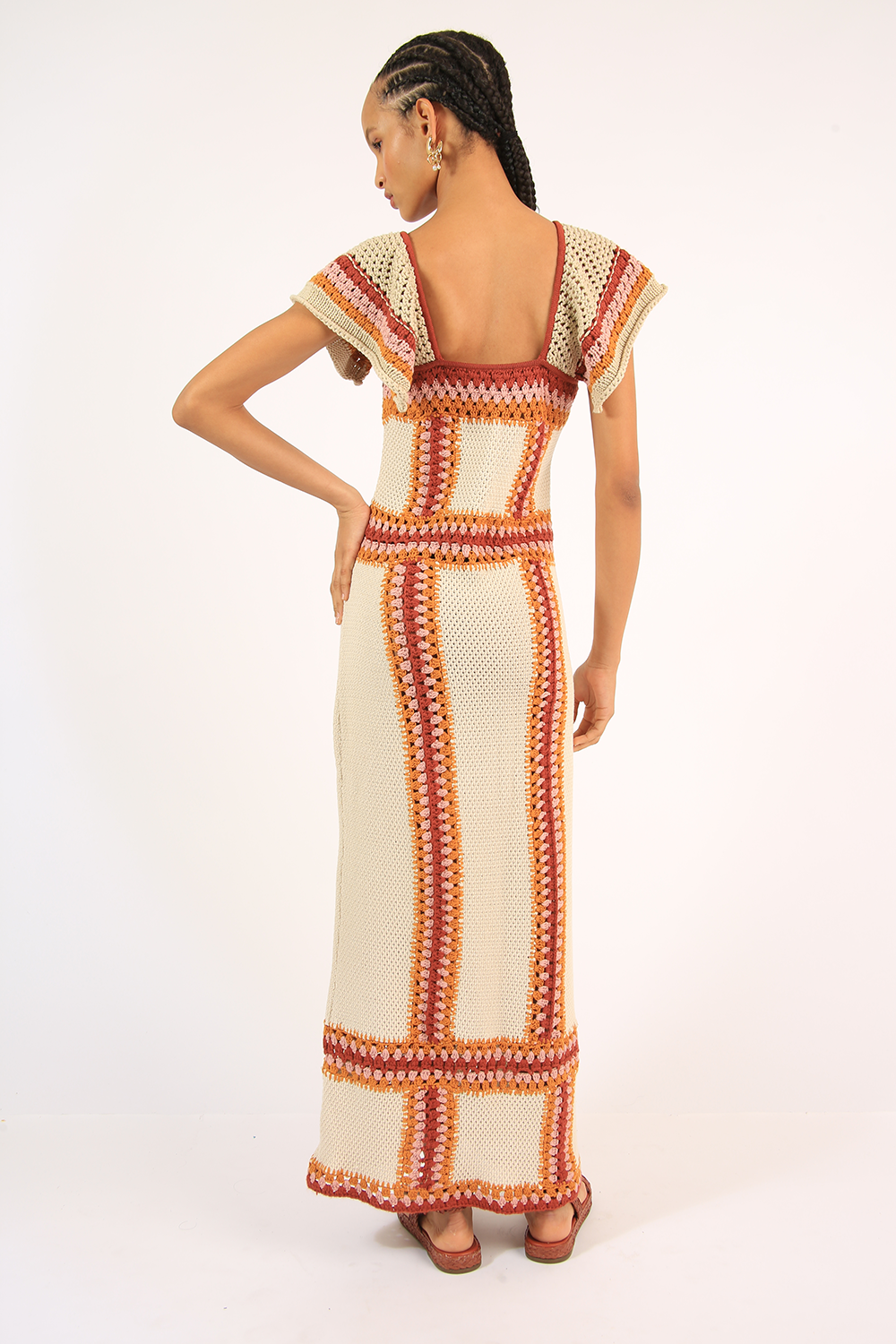ALLMOST VINTAGE CROCHET LINE DRESS