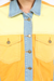 COLOR BLOCK JEANS JACKET