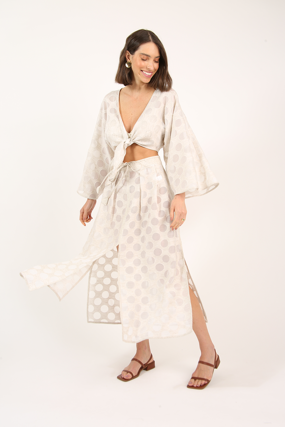 FRAMED TAPESTRY MIDI SKIRT