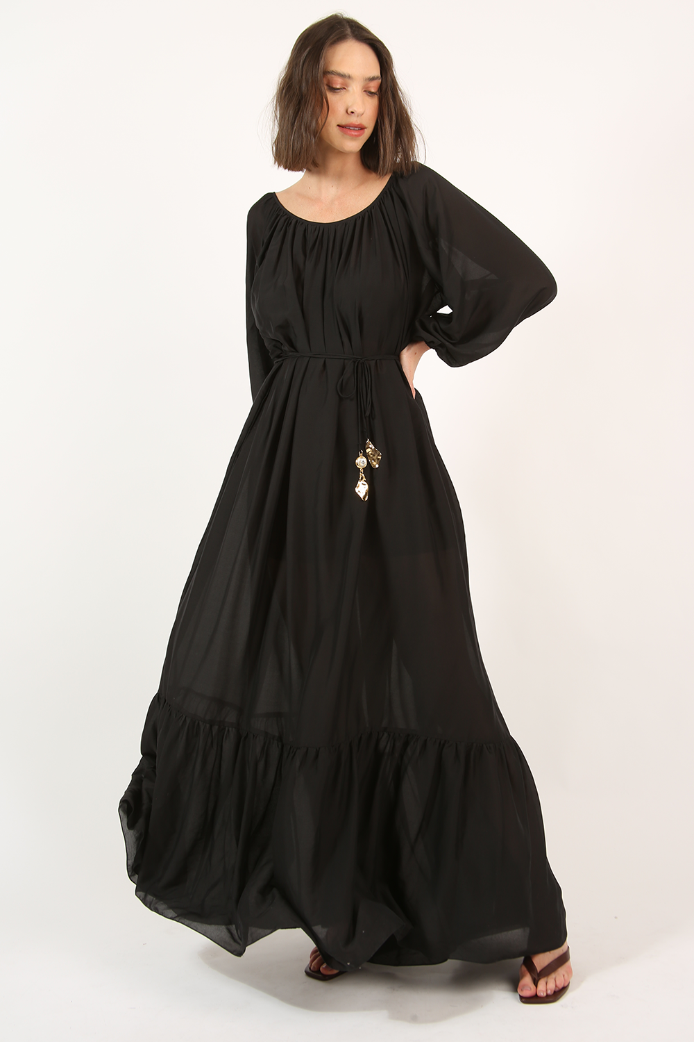 LONG SLEEP DRESS NOUS FRAMED