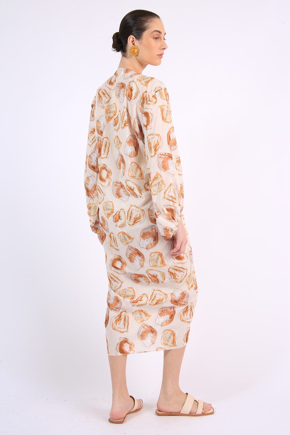 CAROL MOTHER OF PEARL DRESS CLEAR LINNEN