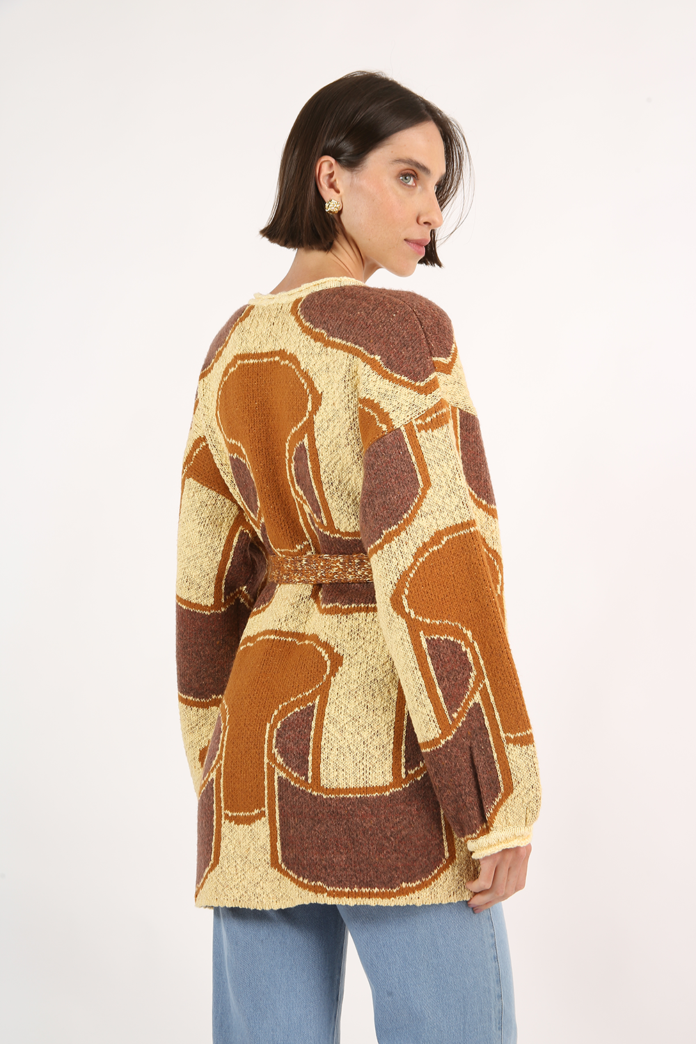 ALLMOST VINTAGE RIBBONS KNITTED JACKET