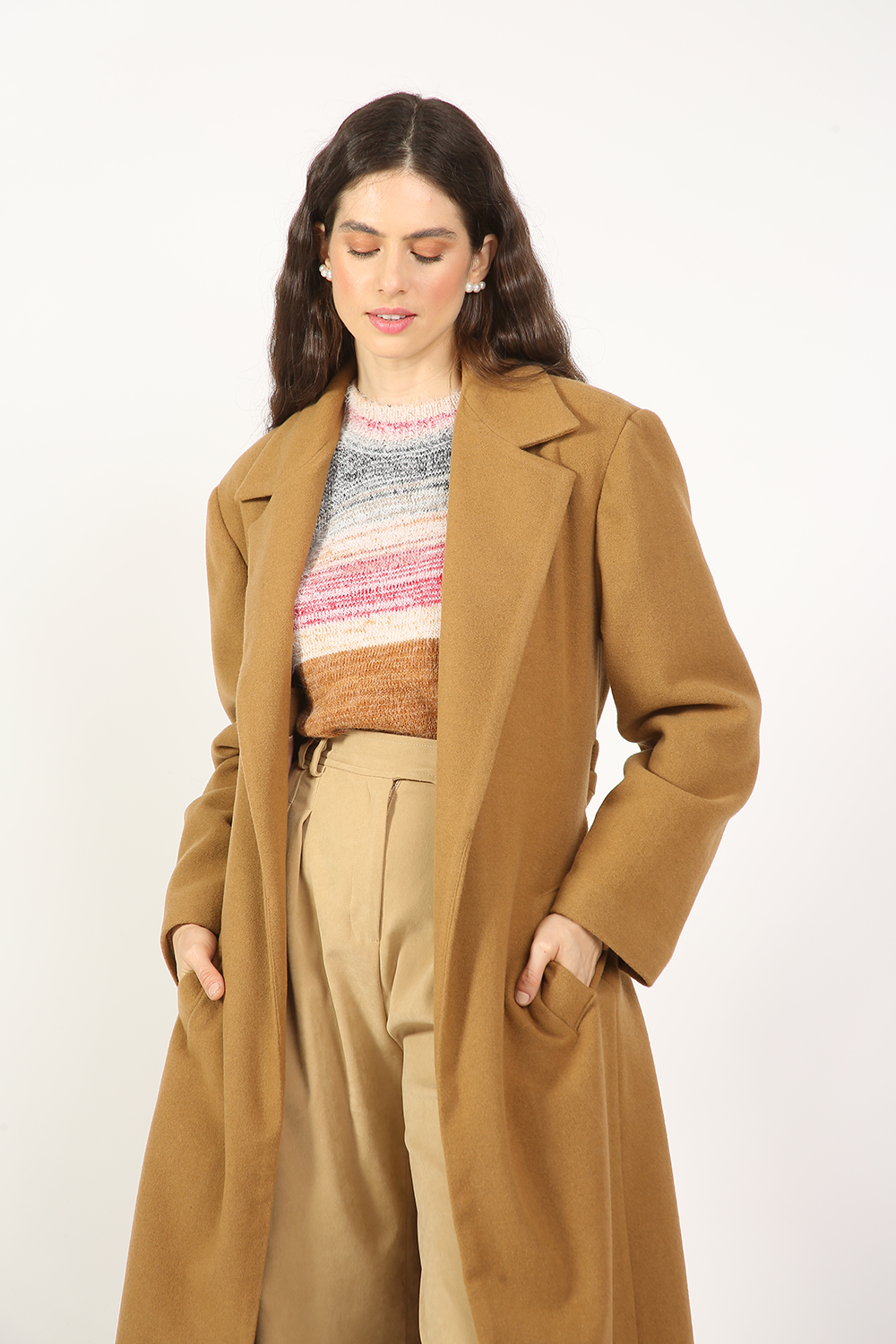 CASACO TRENCH COAT LONGO RENOIR FRAMED