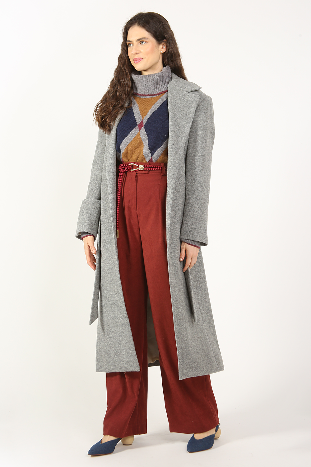 CASACO TRENCH COAT LONGO RENOIR FRAMED