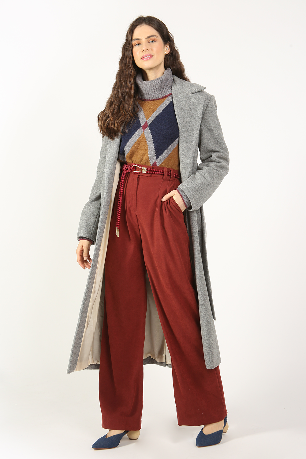 CASACO TRENCH COAT LONGO RENOIR FRAMED