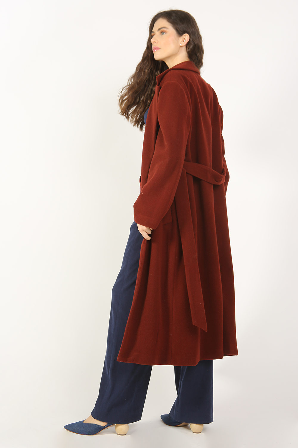 CASACO TRENCH COAT LONGO RENOIR FRAMED