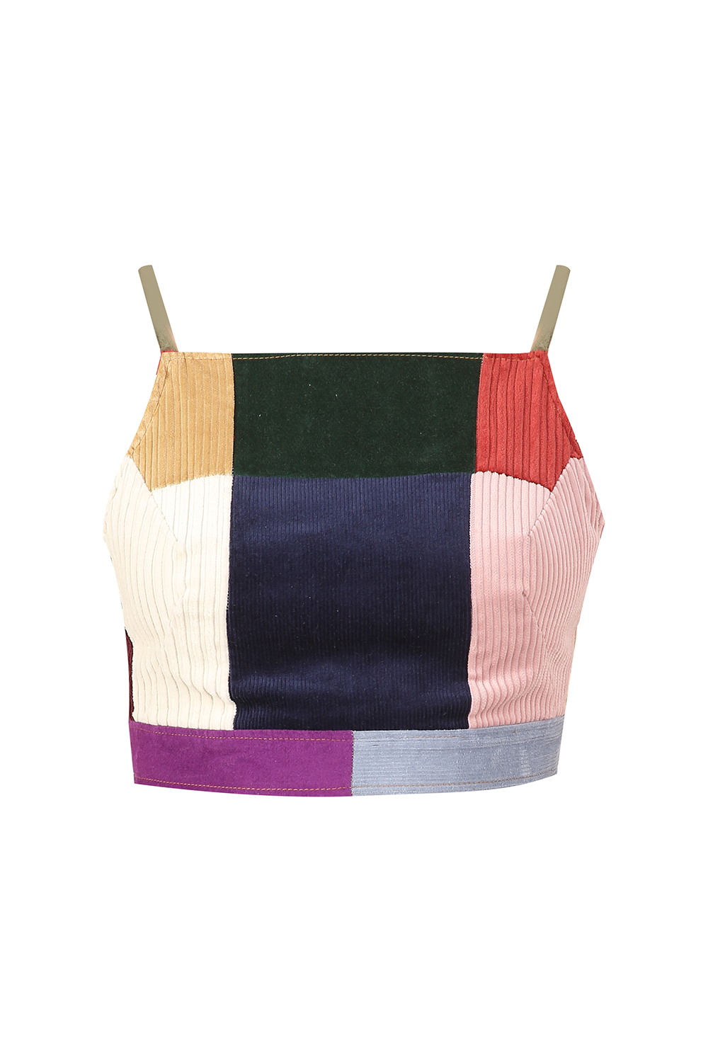 COLORFUL FRAMED PATCH TOP