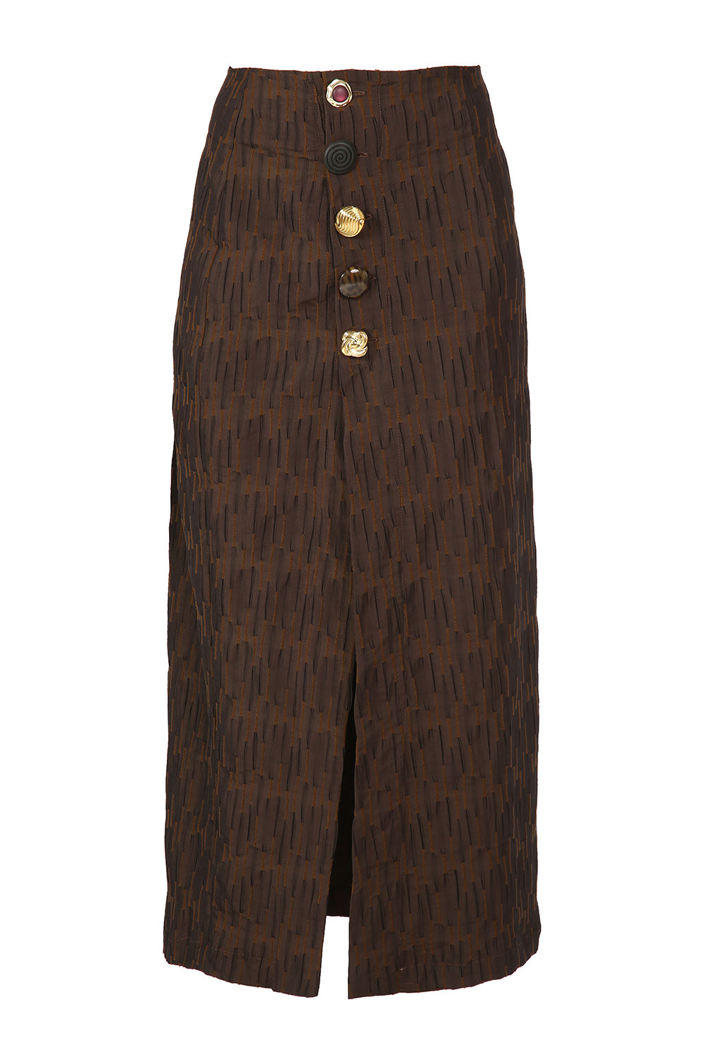 FRAMED BRUNETTE MIDI SKIRT