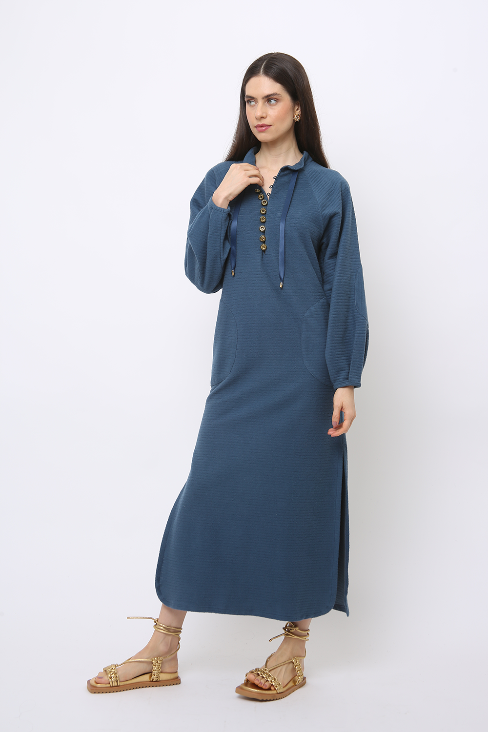 MONTPELLIER FRAMED LONG SLEEVE DRESS
