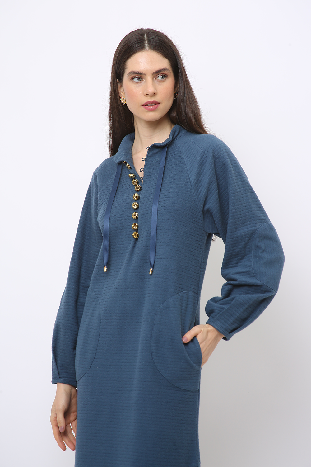 MONTPELLIER FRAMED LONG SLEEVE DRESS