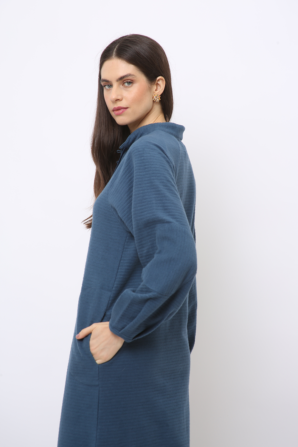 MONTPELLIER FRAMED LONG SLEEVE DRESS