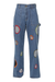 POLAIOLLO FRAMED EMBROIDERED PANTS