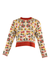 BARGELLO FRAMED KNITTED BLOUSE