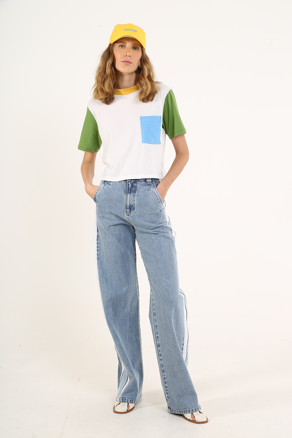 T-SHIRT CROPPED CHAMP ALLMOST VINTAGE