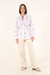 EMBROIDERED SHIRT LEAFY FLOWERS ALLMOST VINTAGE