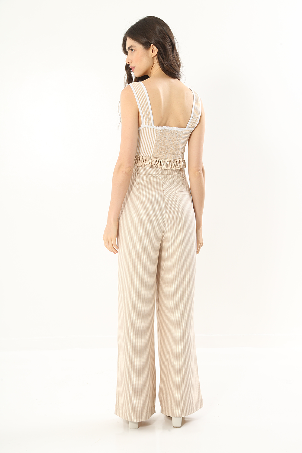 TOP BEIGE STRIPES ALL MOST VINTAGE