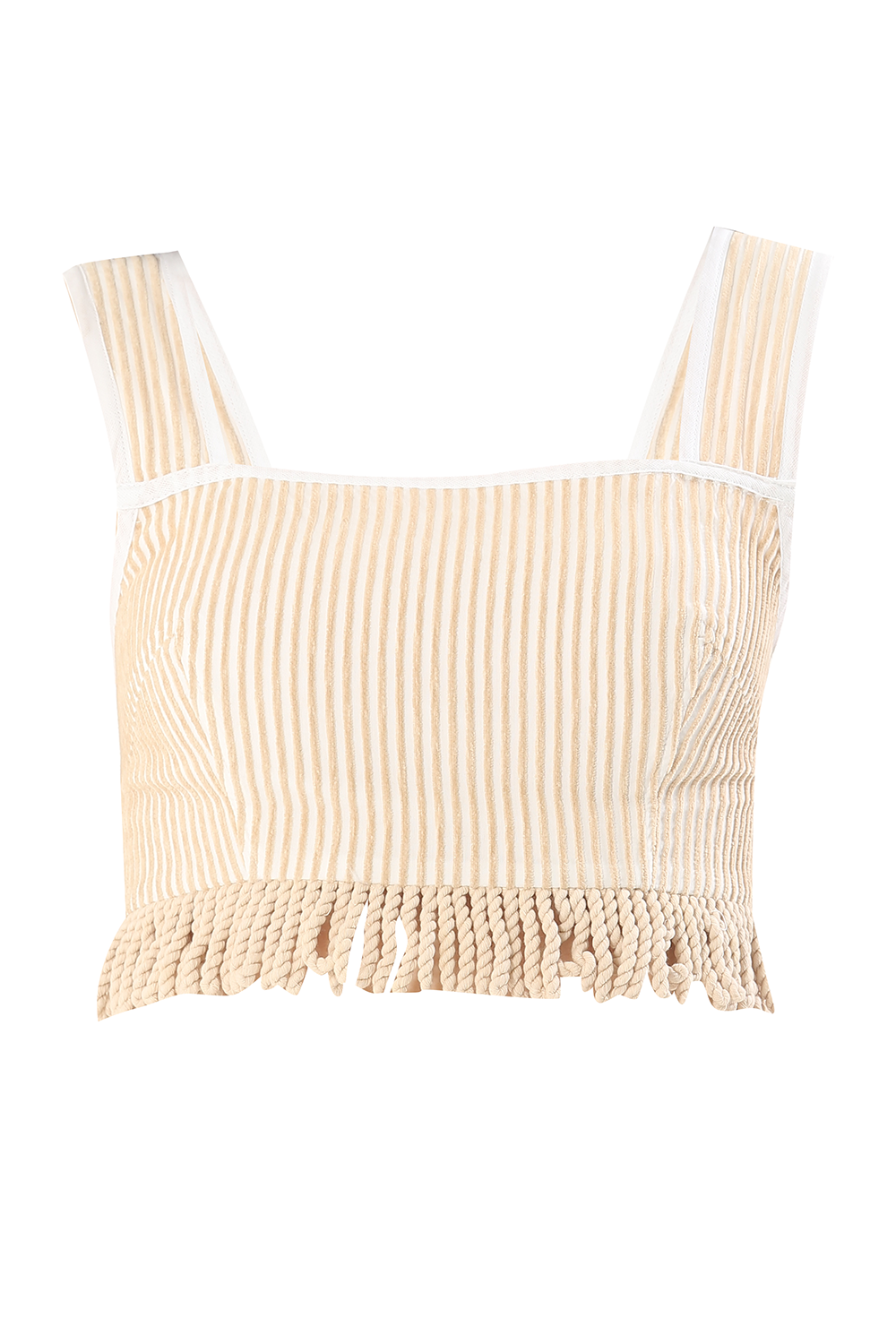 TOP BEIGE STRIPES ALL MOST VINTAGE