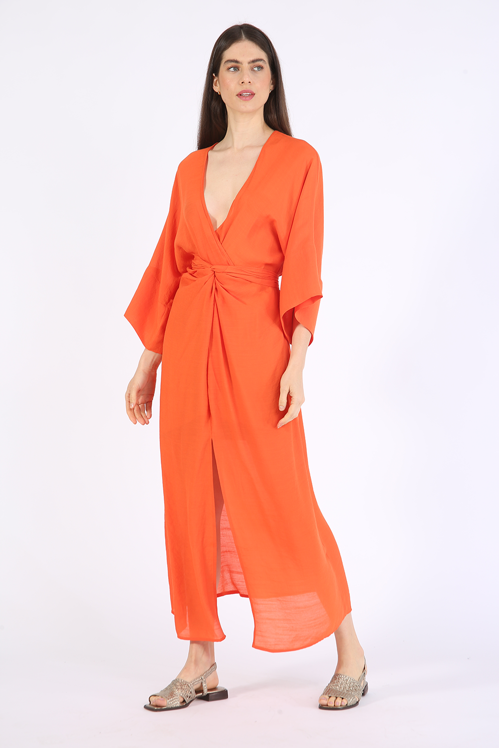 ALEHA ORANGE LIA DRESS