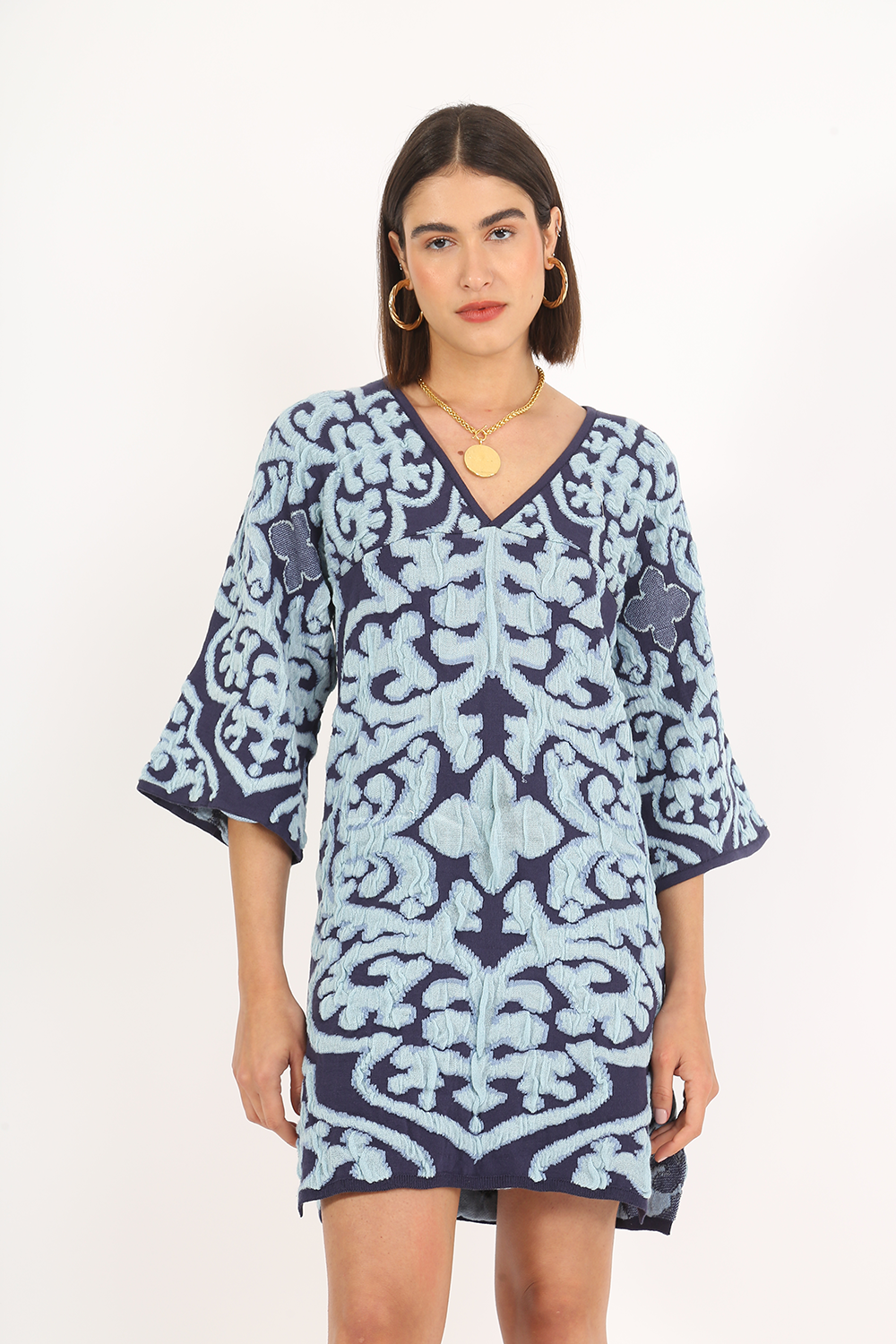 VESTIDO MINI TRICOT ARABESQUE ALL MOST VINTAGE