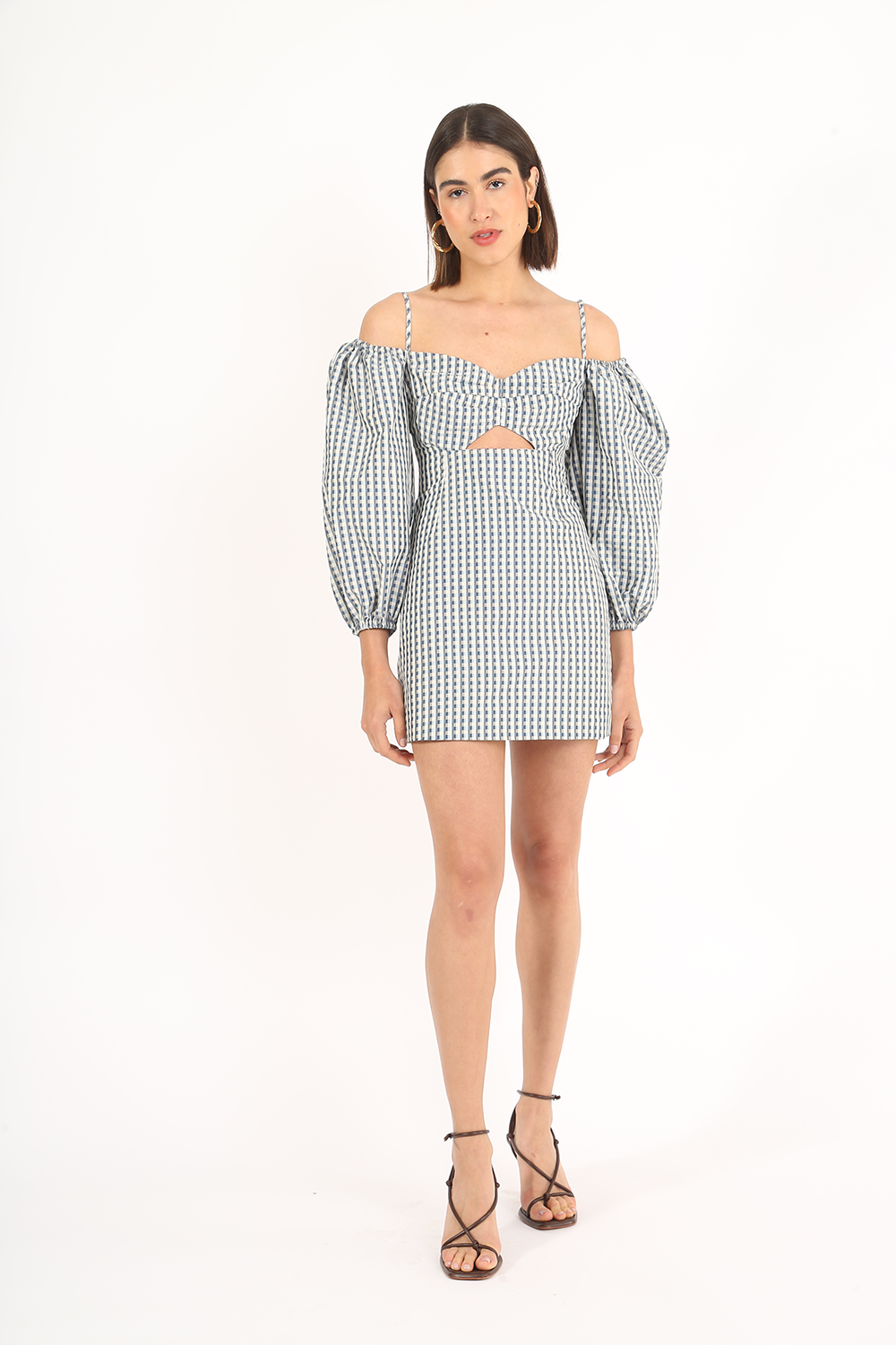 FRAMED CHIN MINI DRESS