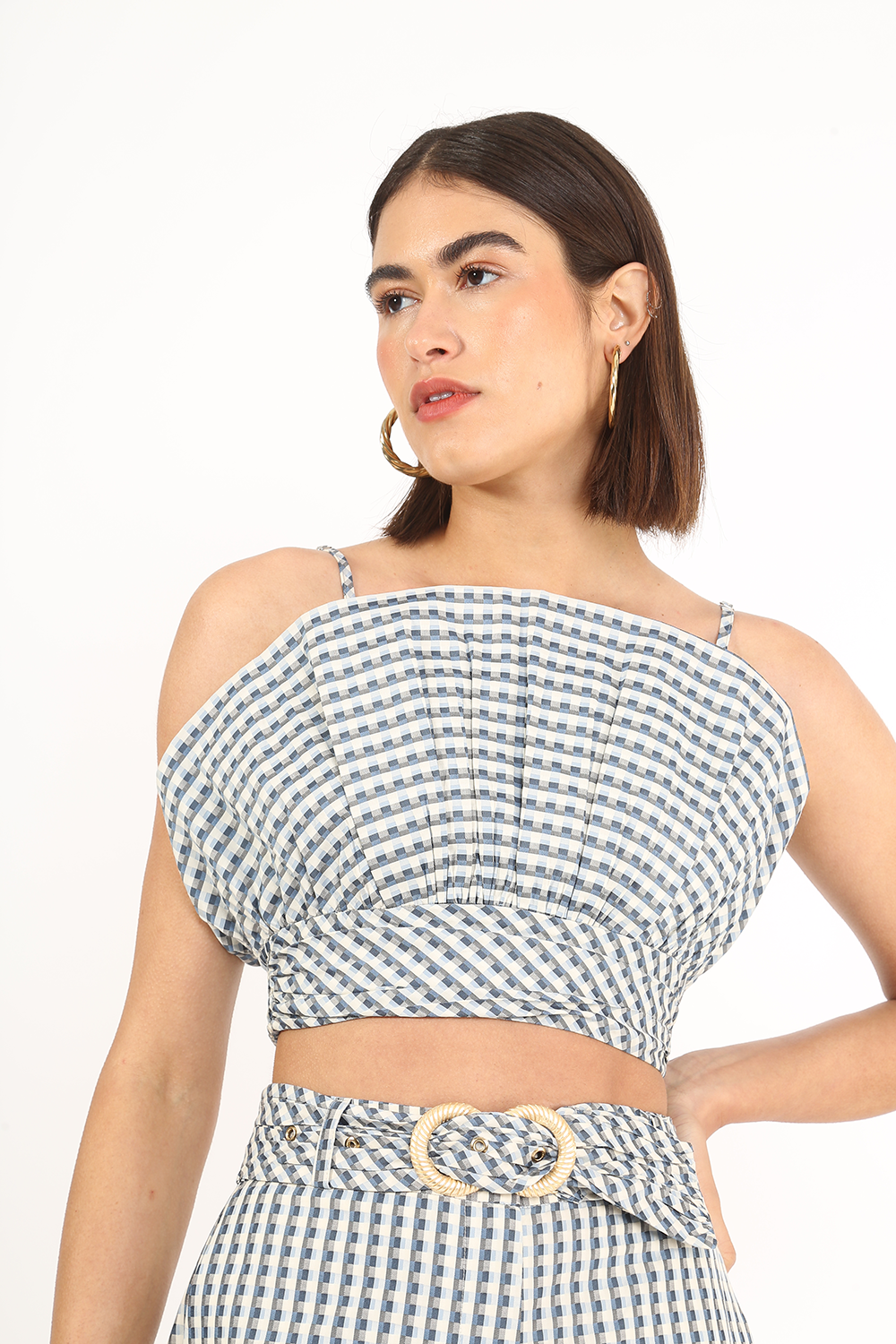 TOP LEQUE MENTON FRAMED