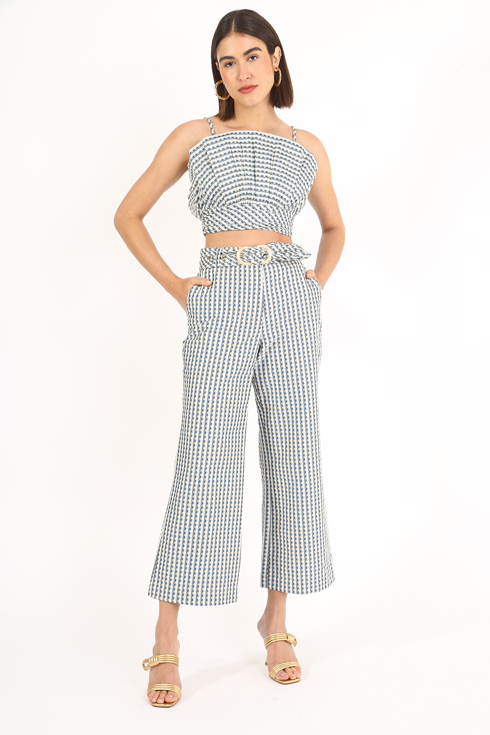 TOP LEQUE MENTON FRAMED