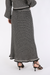 ALMA TRICO COTTON SKIRT WITH FRINGES LINNEN