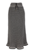 ALMA TRICO COTTON SKIRT WITH FRINGES LINNEN