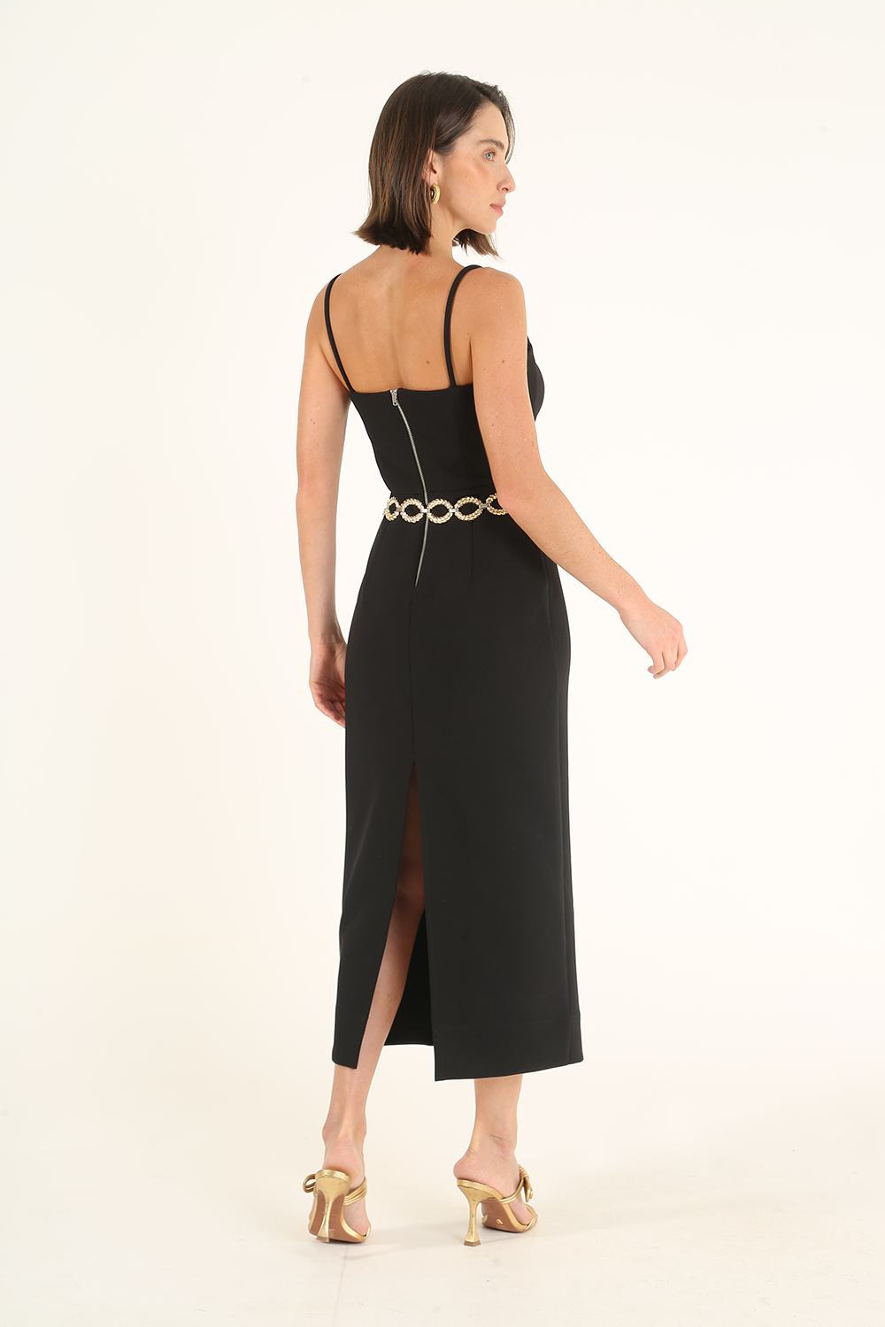 LE NOIR FRAMED DRESS