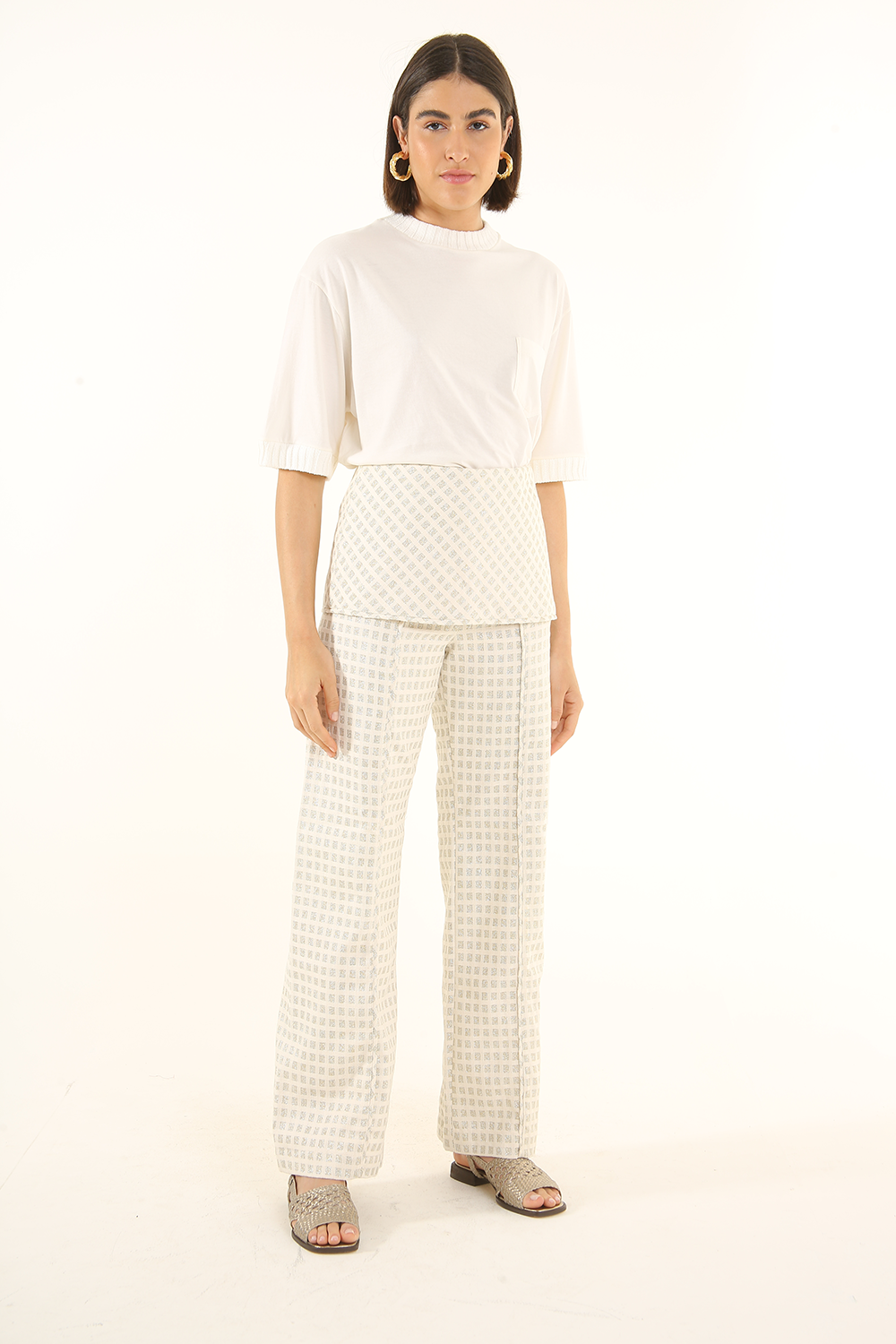 LUREX LINNEN CHAIR TRANSFORMATION PANTS