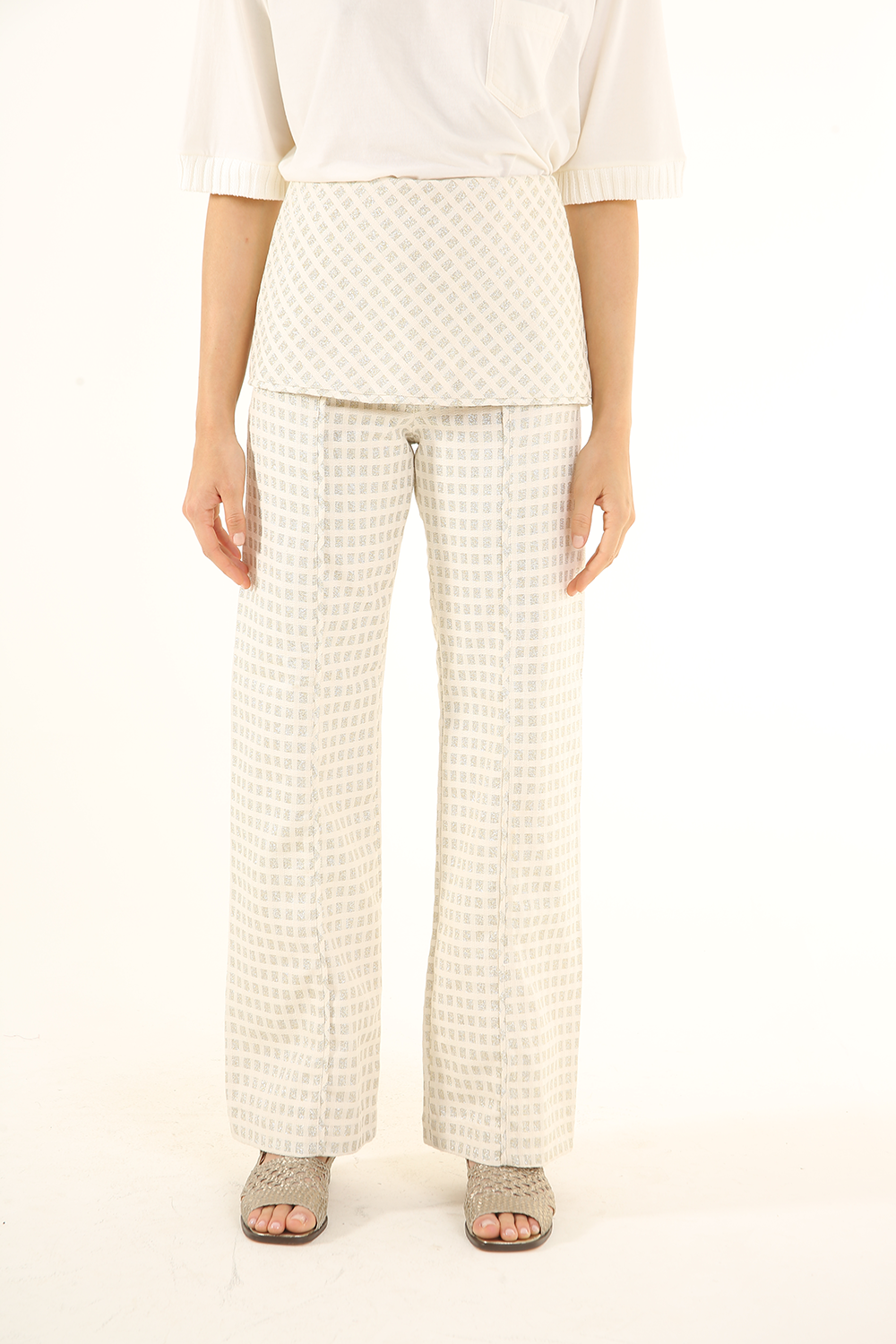 LUREX LINNEN CHAIR TRANSFORMATION PANTS