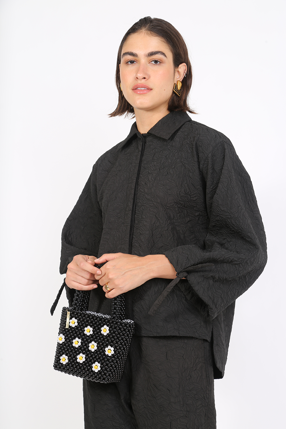 FABI MARCHIORI SWEET GARDEN BLACK BAG