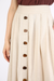 LINEN SKIRT BUTTONS OFF WHITE NORAH JOUR ET NUIT