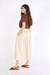 LINEN SKIRT BUTTONS OFF WHITE NORAH JOUR ET NUIT