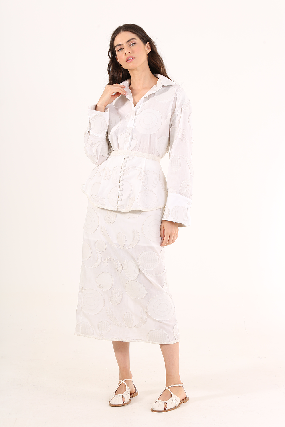 LINNEN ARABESCO JACQUARD LEGACY SKIRT