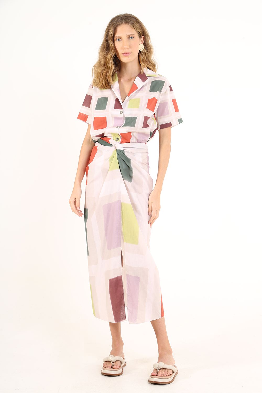 SKIRT PAREO REFLEXOS LINNEN