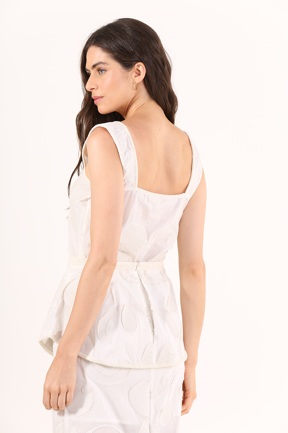 BLOUSE SOPHIA JACQUARD ARABESCOS LINNEN