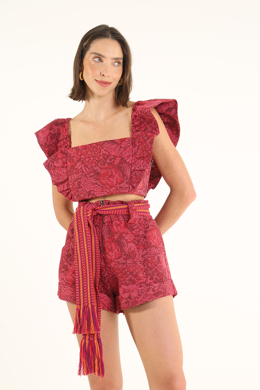 SAVY RED HAWAII SHORTS