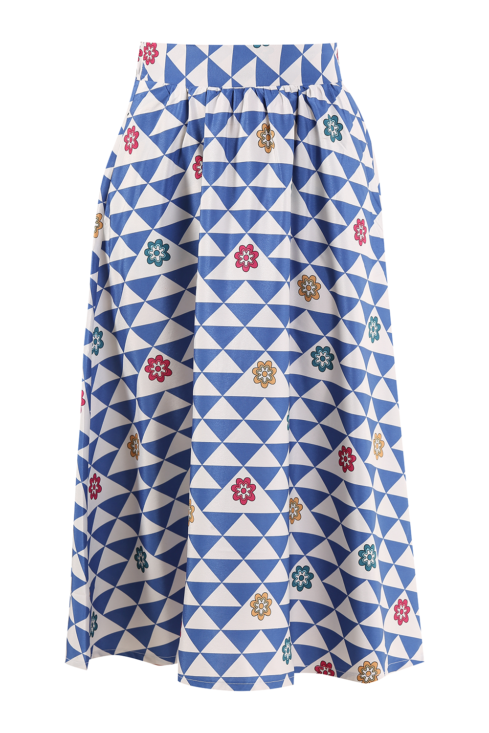 SAMMAROCA BLUE PRINTED SKIRT
