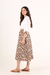 SAMMAROCA BROWN PRINTED SKIRT